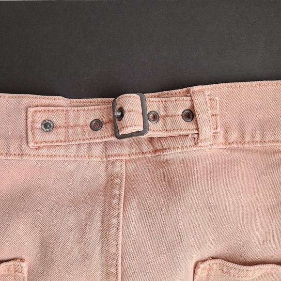 Old Navy Extra High Rise Jeans 24 Curvy Ski-Hi Straight Dusty Pink Smooth - Picture 5 of 12